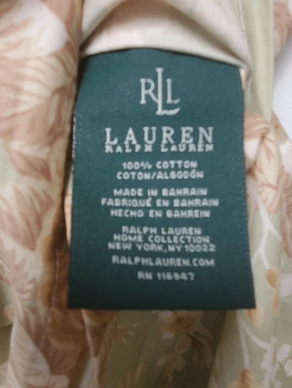Lauren Ralph Lauren Floral Set Of 2 Pillowshams 100% Cotton Size King